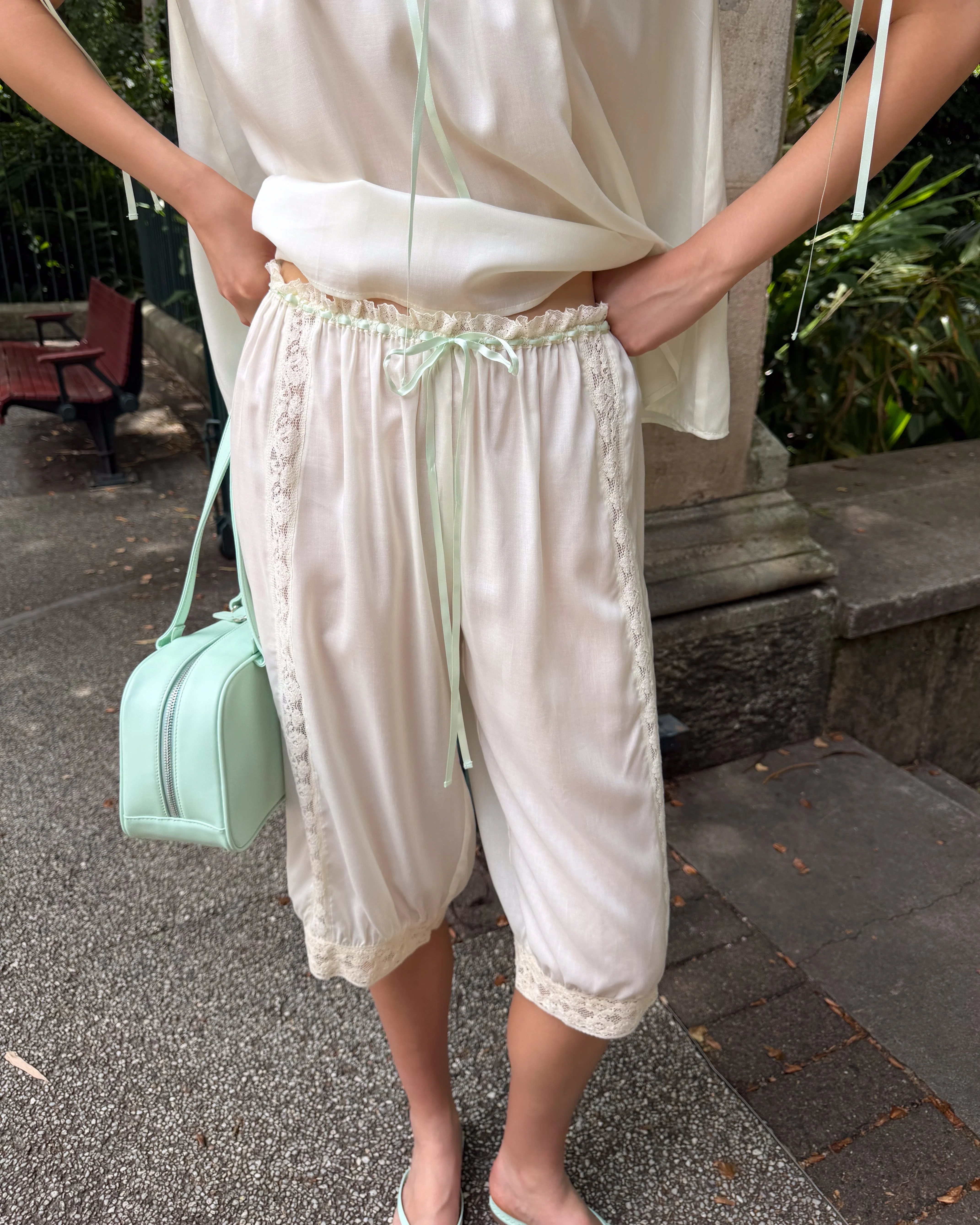 Aurelie Bloom Pants - Vintage White - Image 5