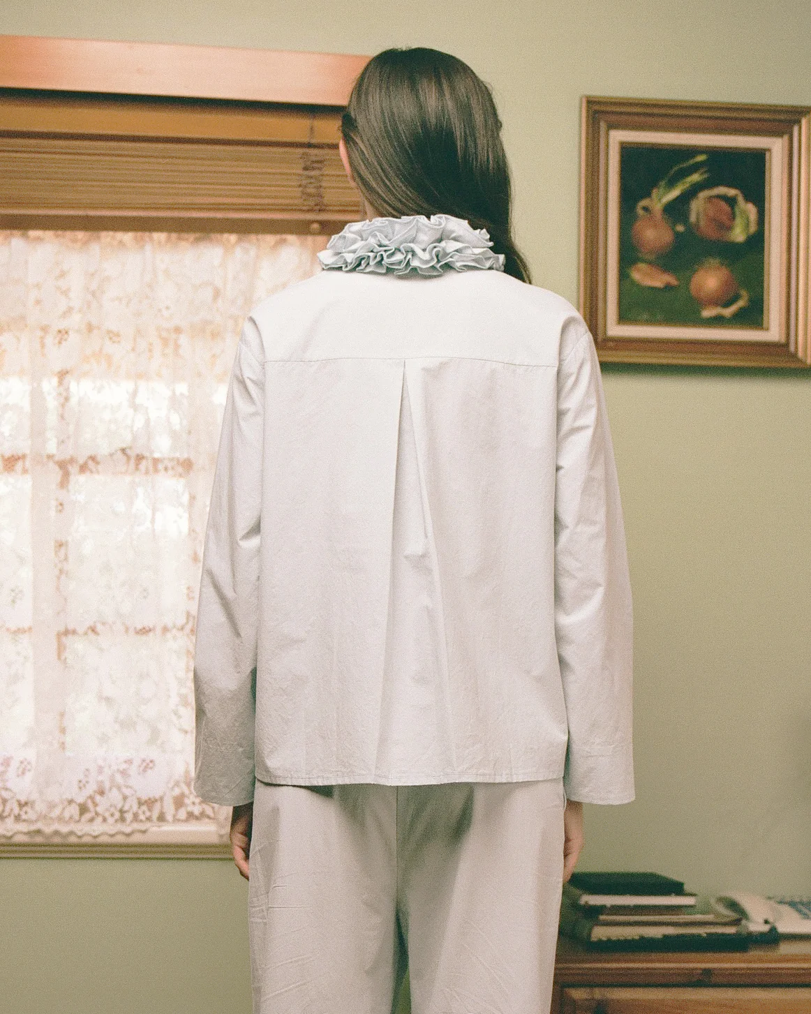 Cotton Ruffle Blouse - Bluewishes - Image 5