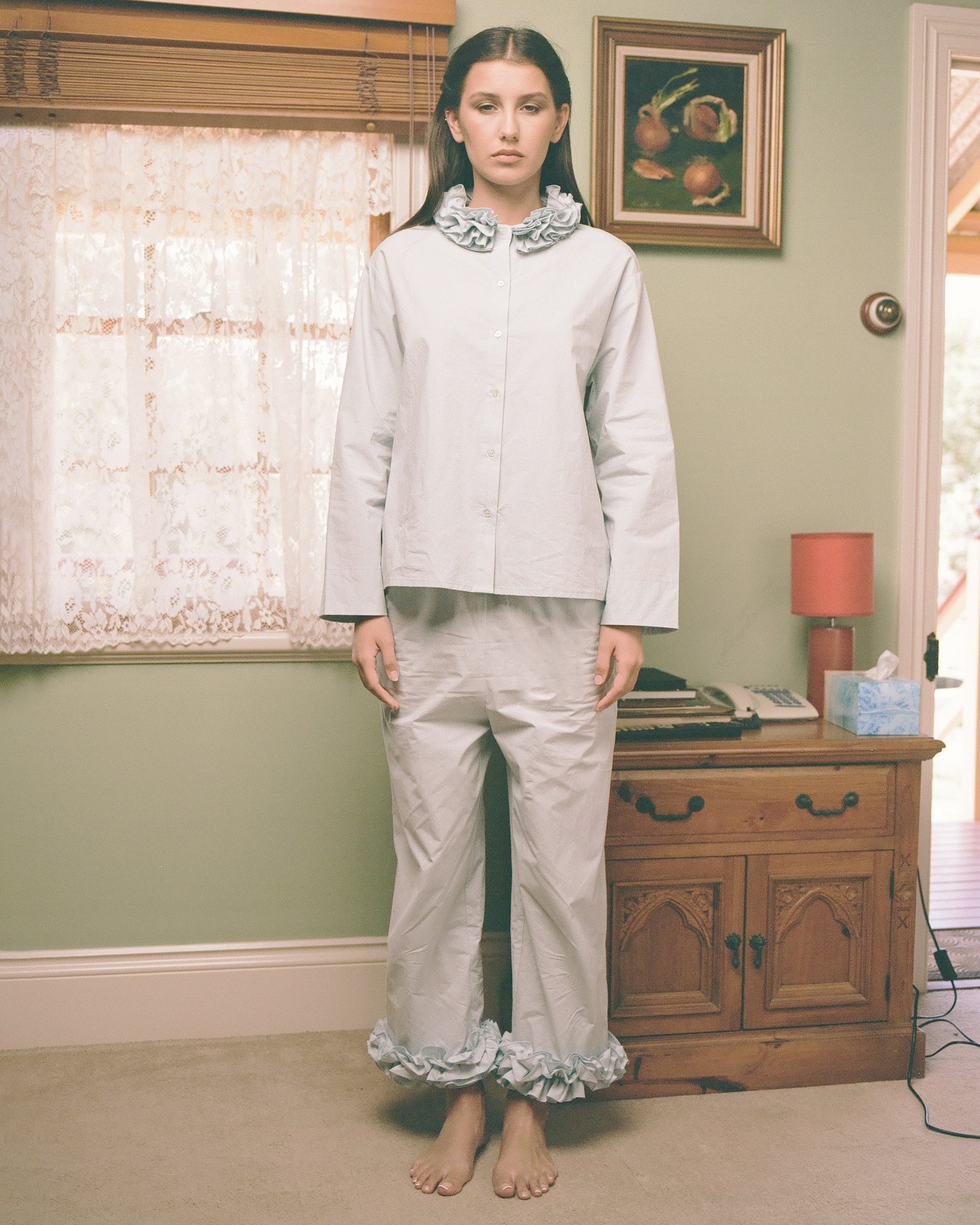 Cotton Ruffle Pant - Bluewishes - Image 3
