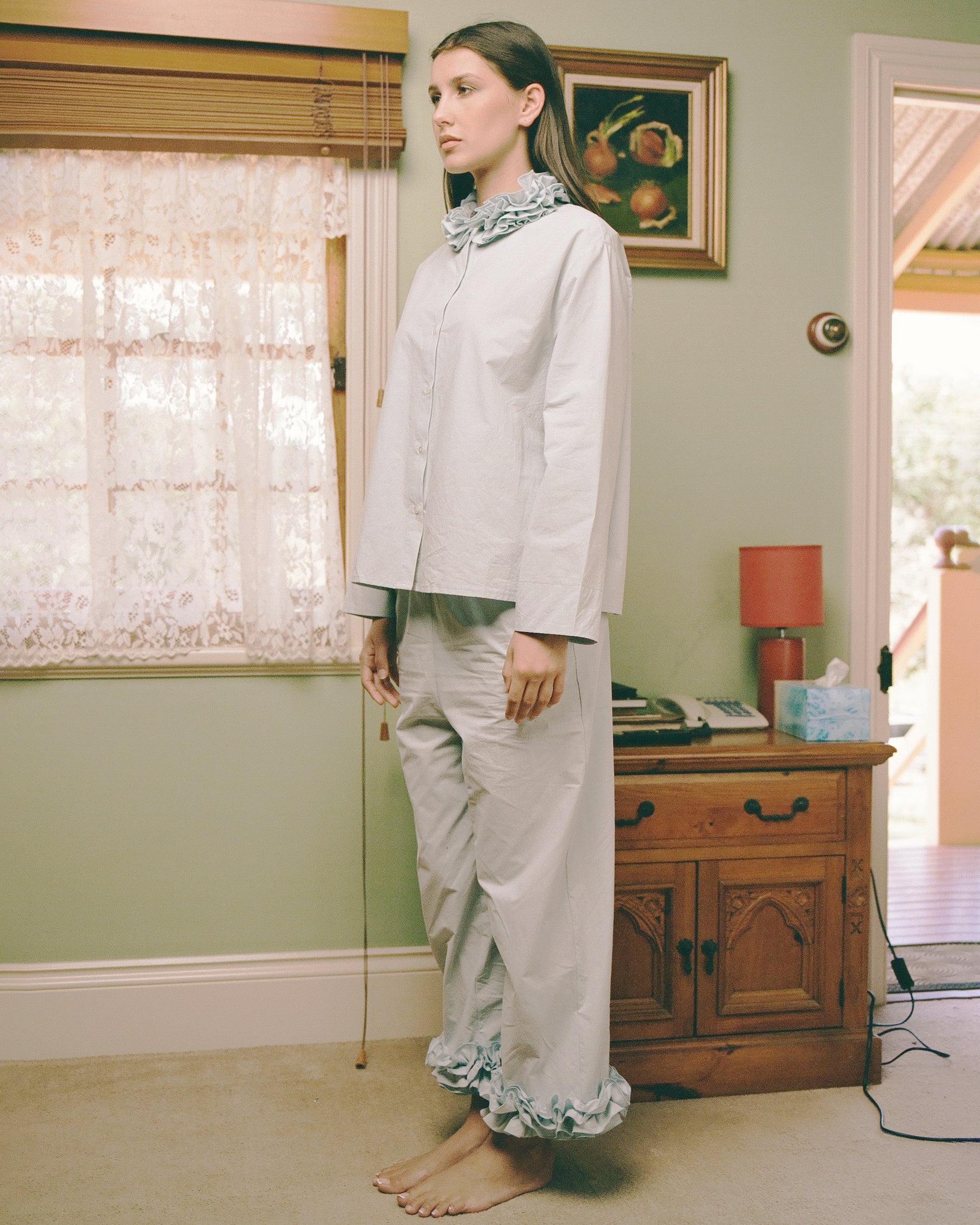 Cotton Ruffle Pant - Bluewishes - Image 4