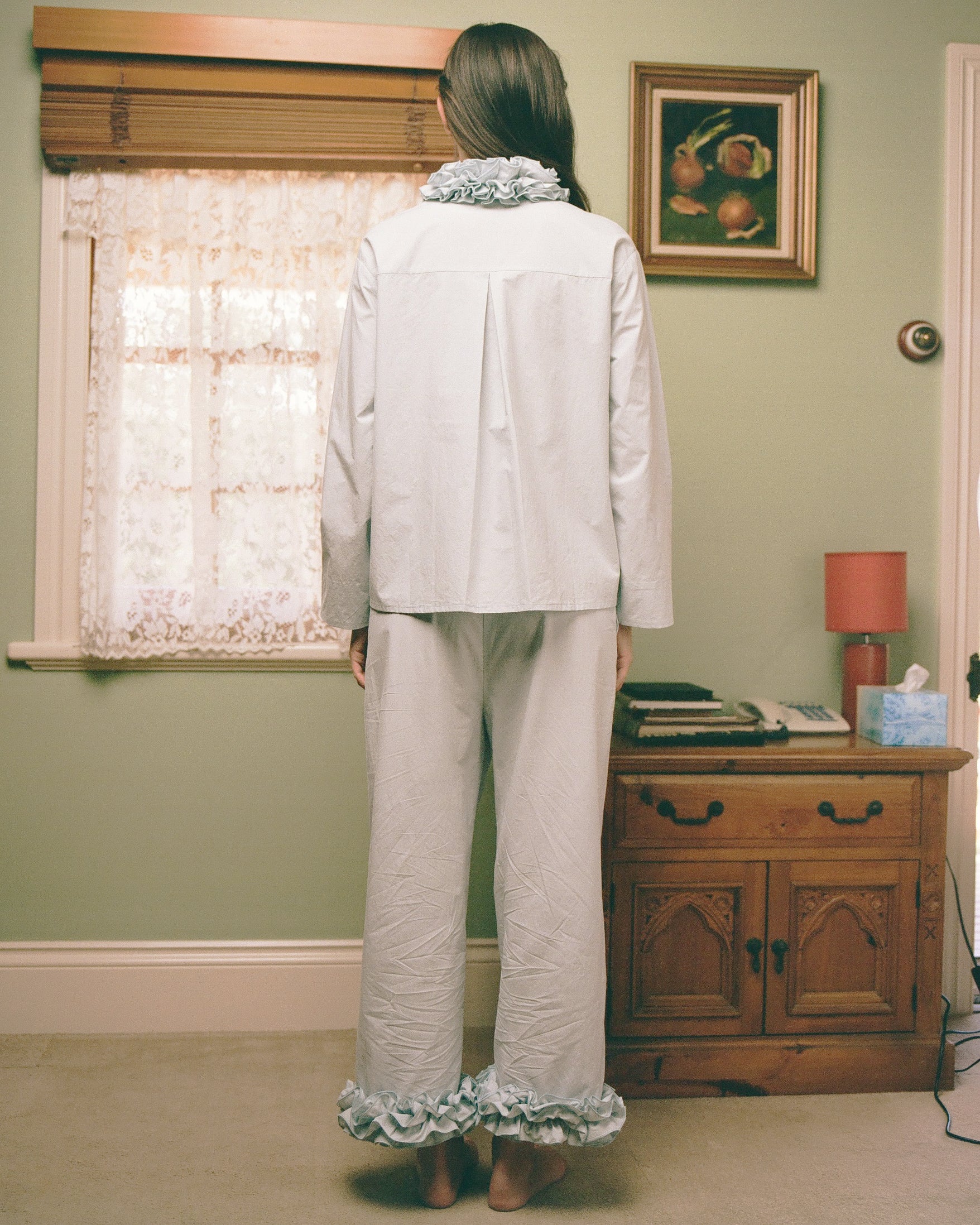 Cotton Ruffle Pant - Bluewishes - Image 5