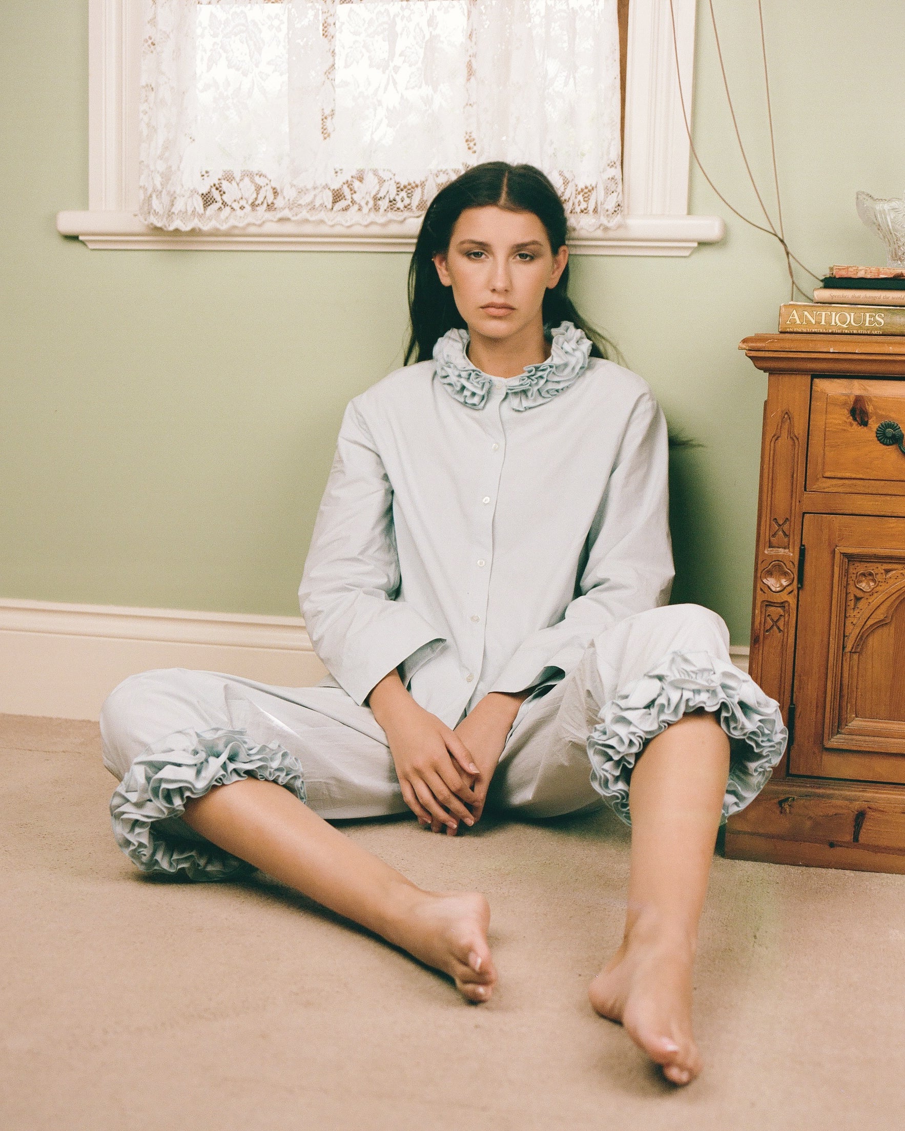 Cotton Ruffle Pant - Bluewishes - Image 6