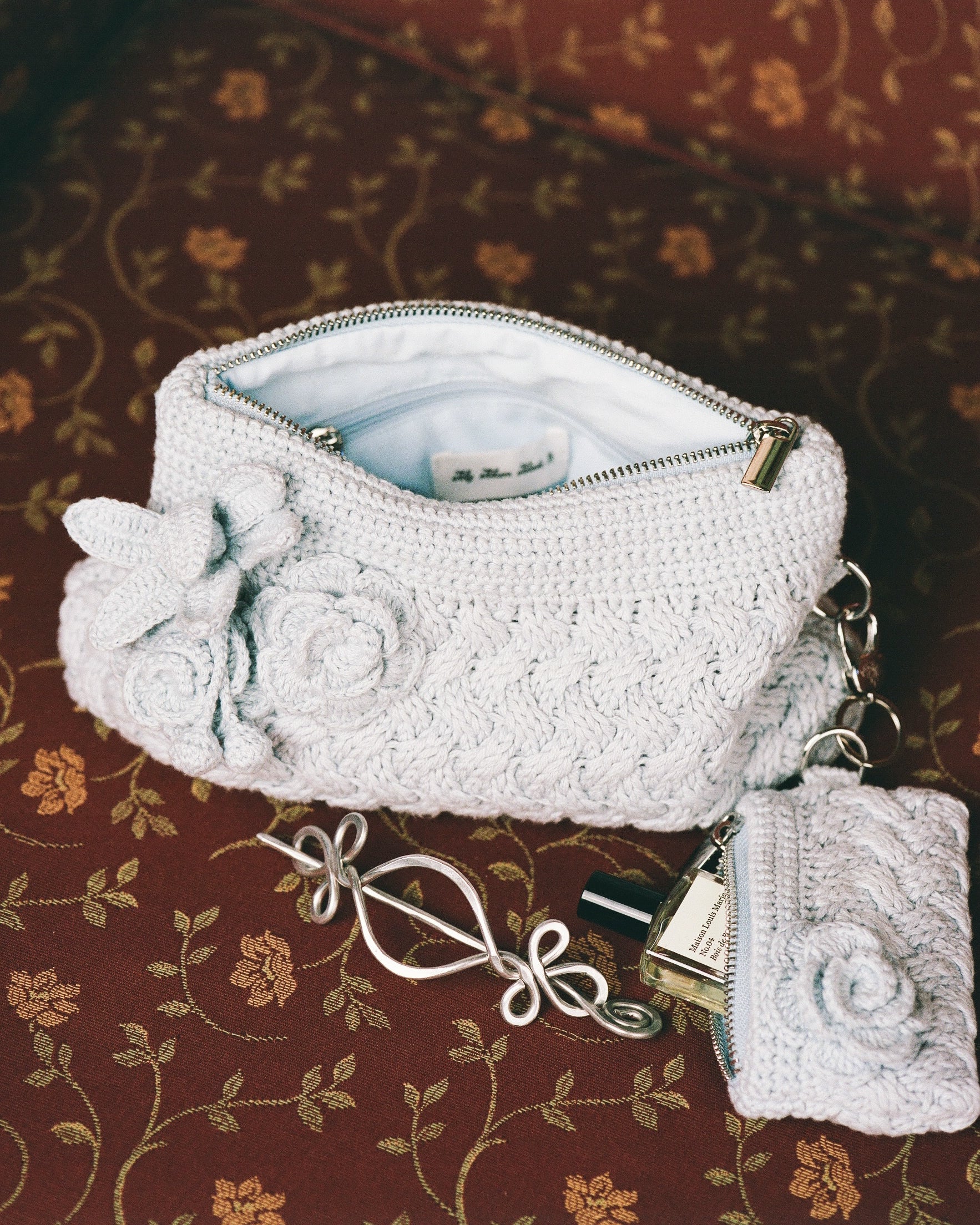 Crochet Garden Cosmetics Bag - Bluewishes - Image 5