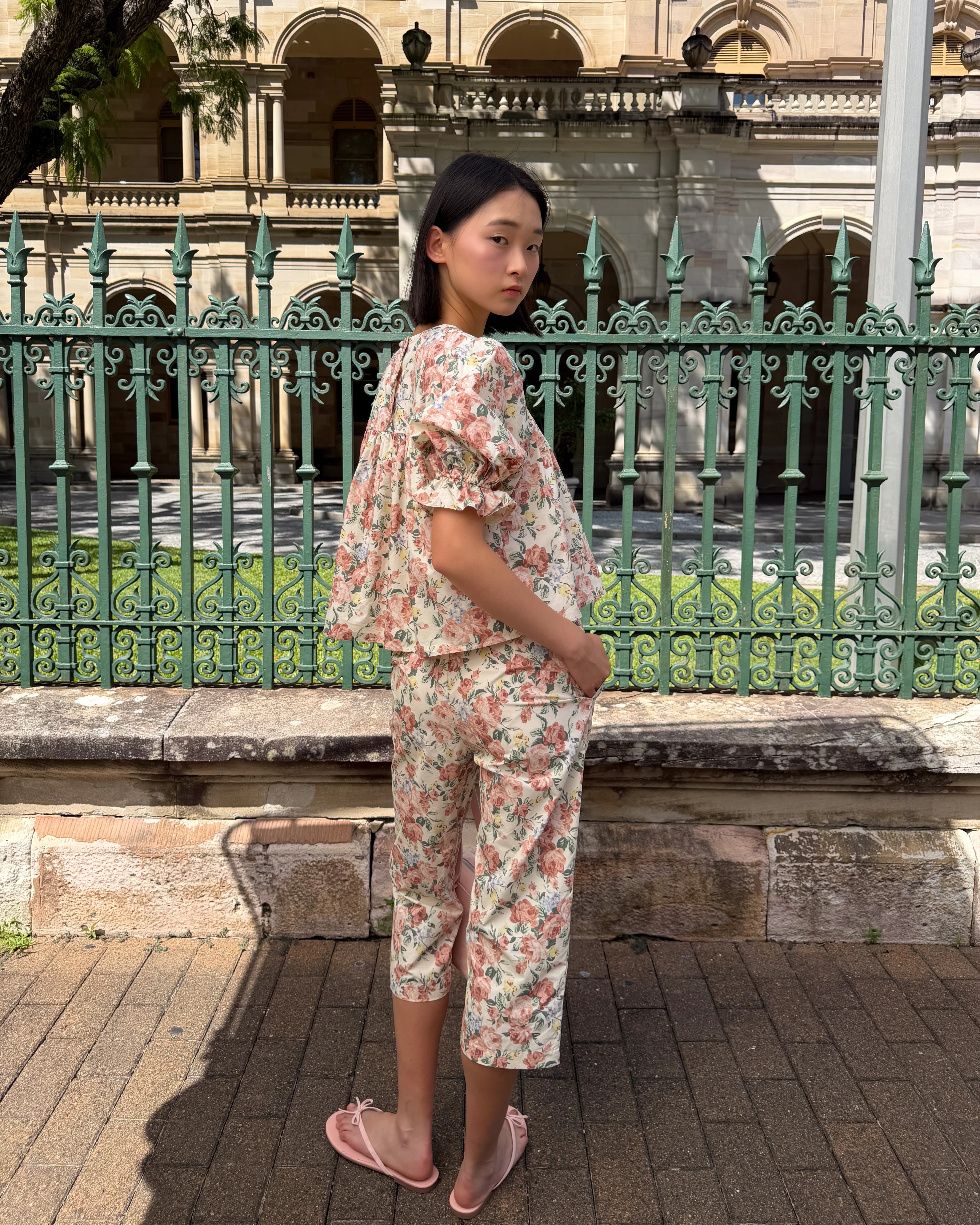 Cropped Straight Pant - Secret Garden - Image 5