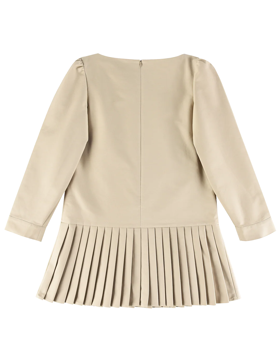 Dropwaist Pleat Dress - Fawn - Image 7