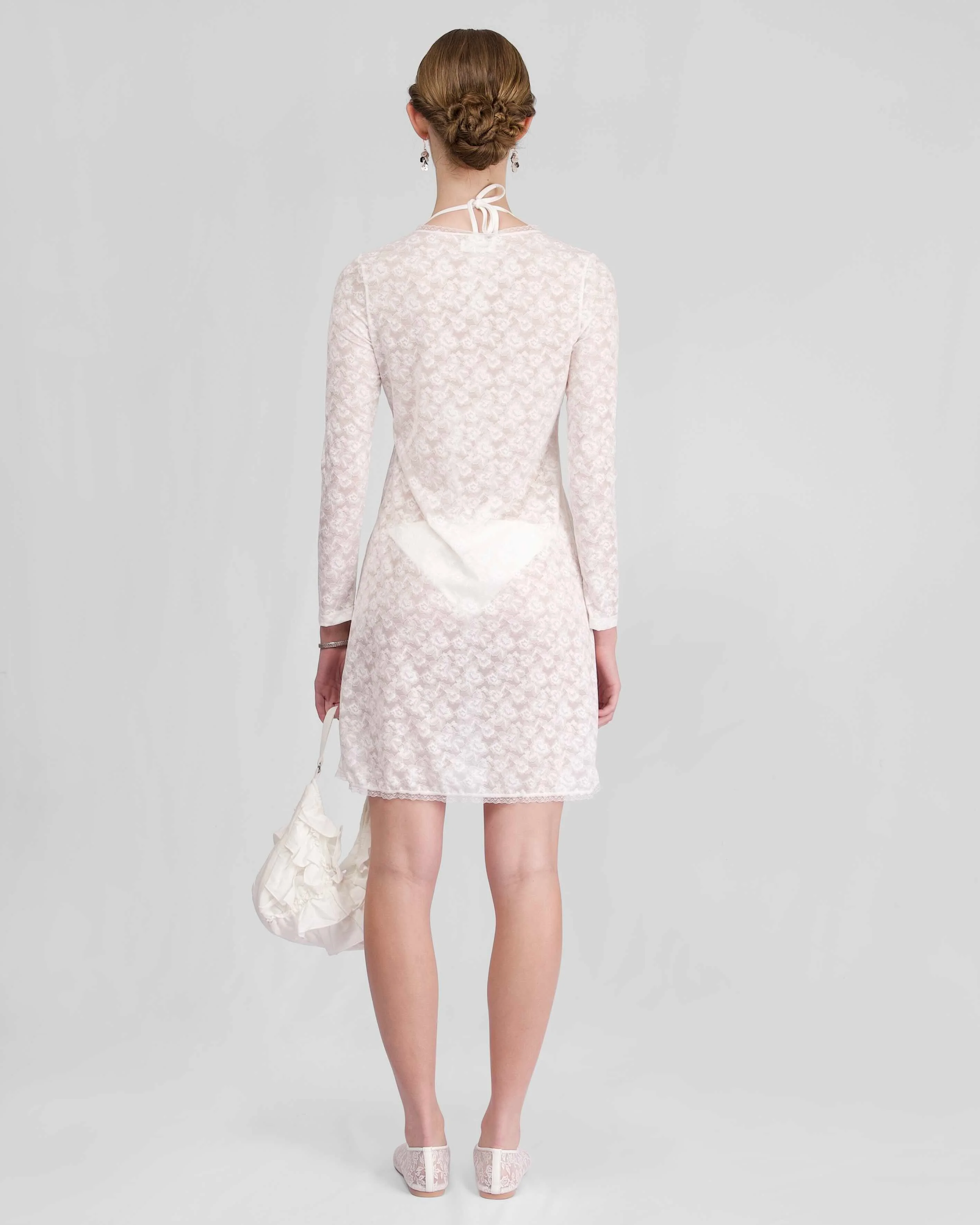Lace Cover-Up - White - Image 6