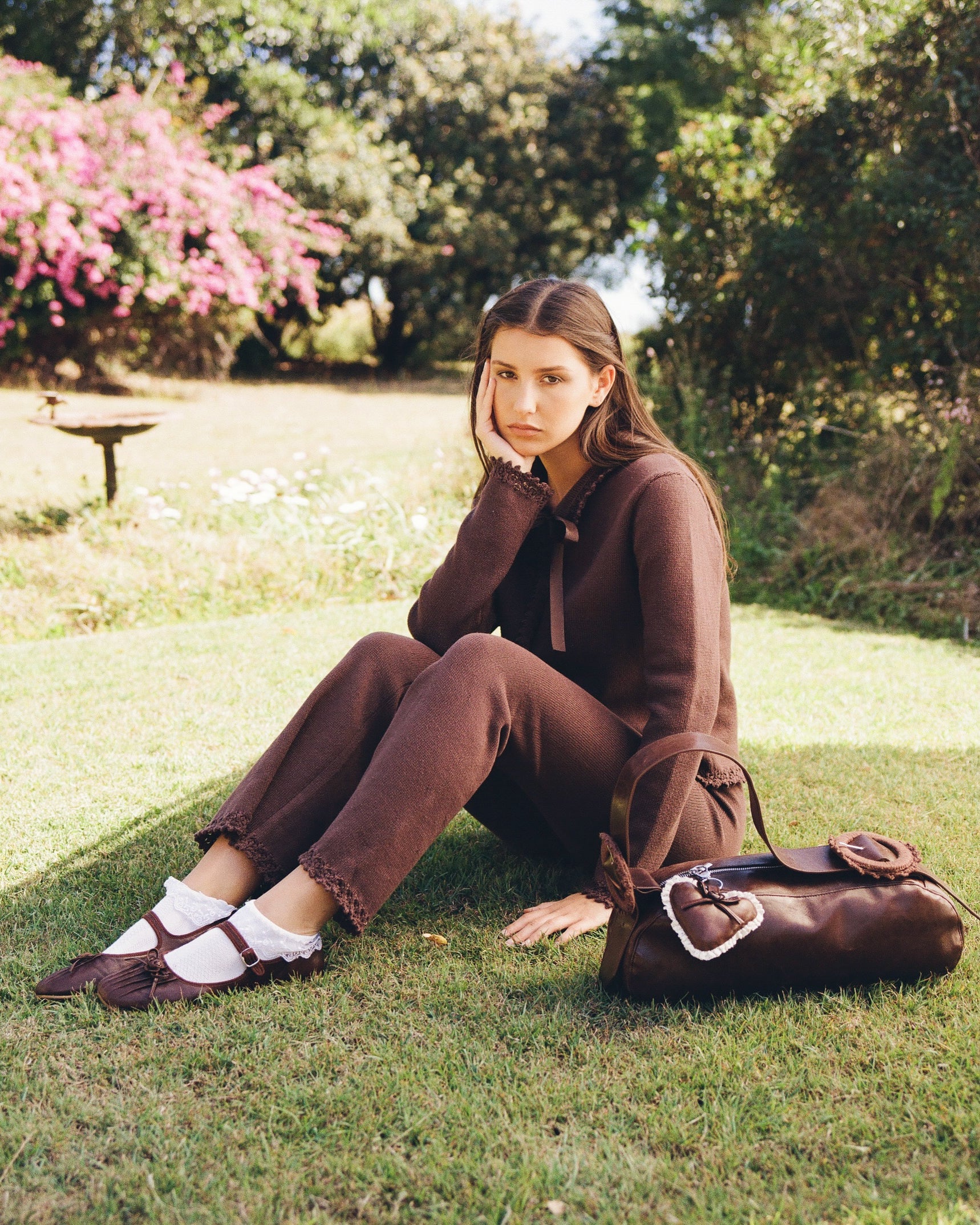 Lace Knit Pant - Earth - Image 6