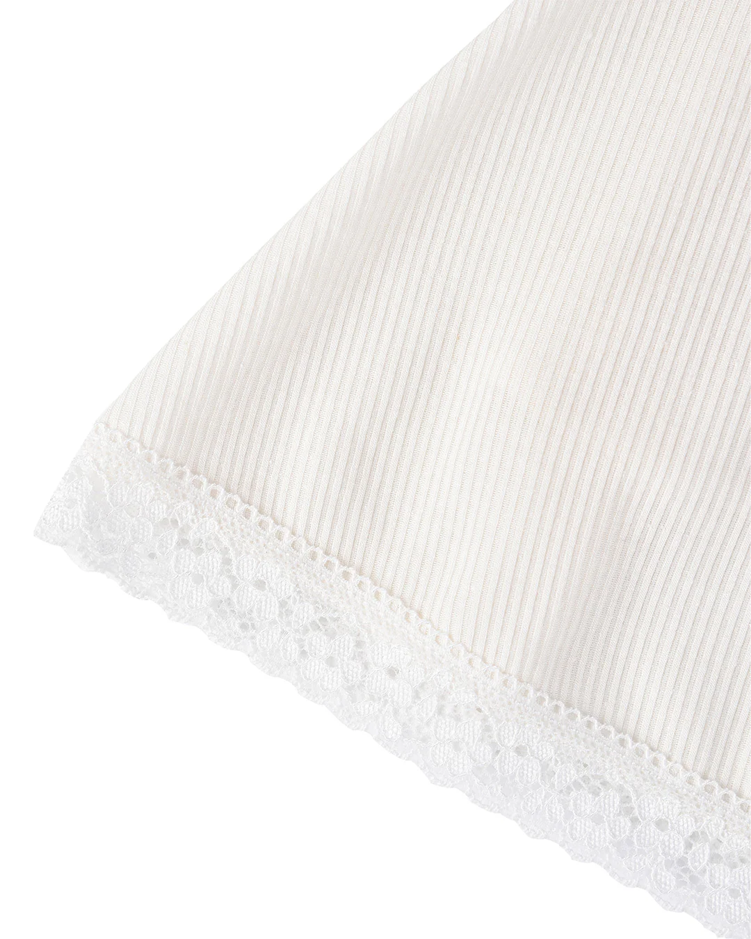 Lisse Rib Skort - White - Image 6