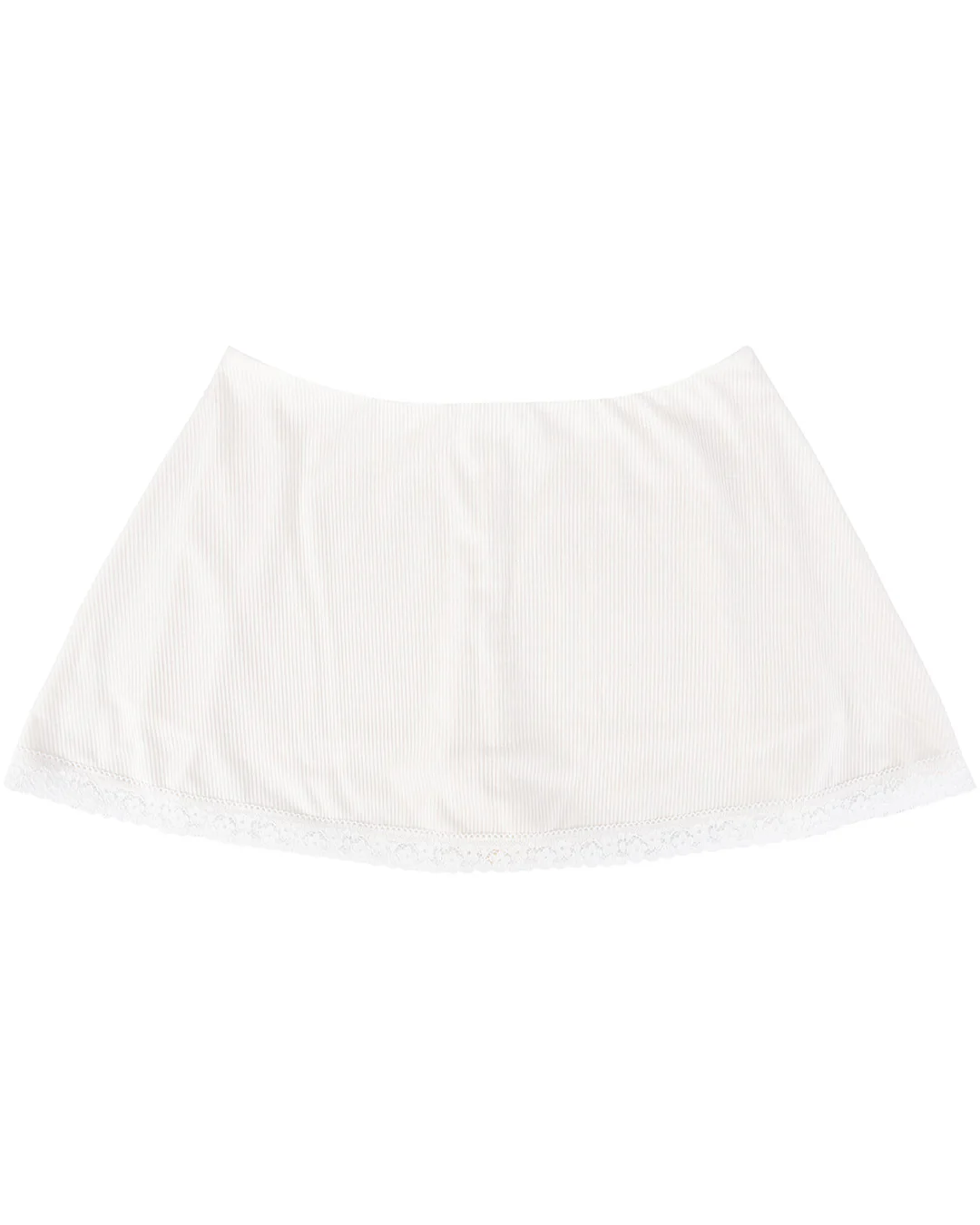 Lisse Rib Skort - White - Image 7
