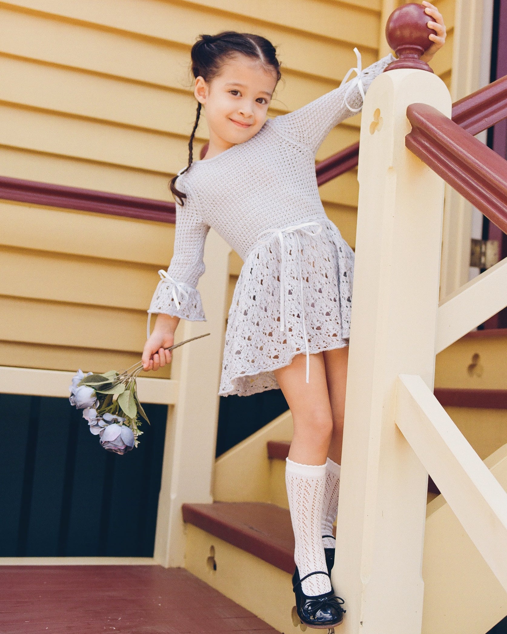 Mini Chapel Knit Dress - Bluewishes - Image 4