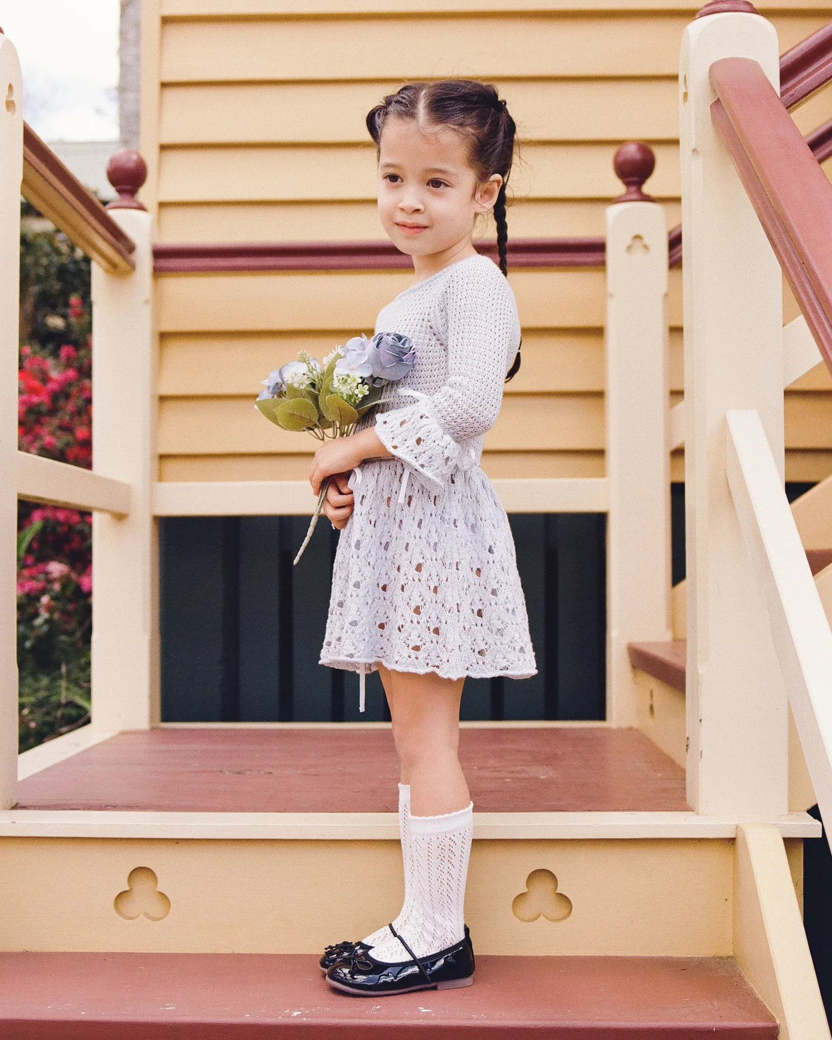 Mini Chapel Knit Dress - Bluewishes - Image 5