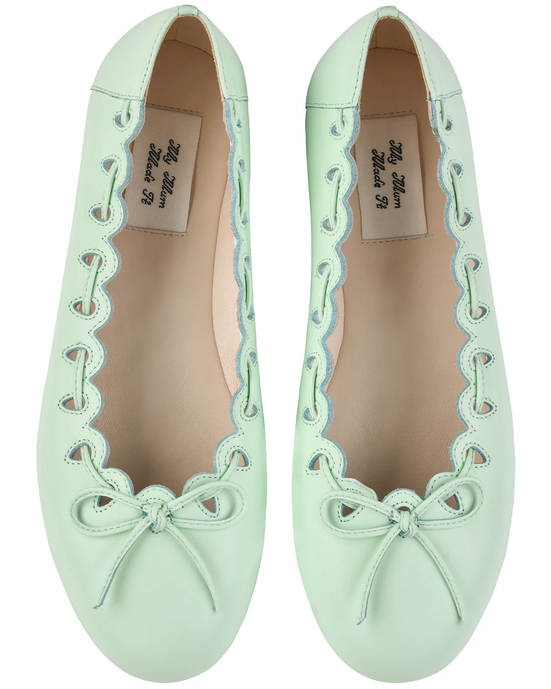 Ribbon Stitch Ballet Flats - Mint - Image 8