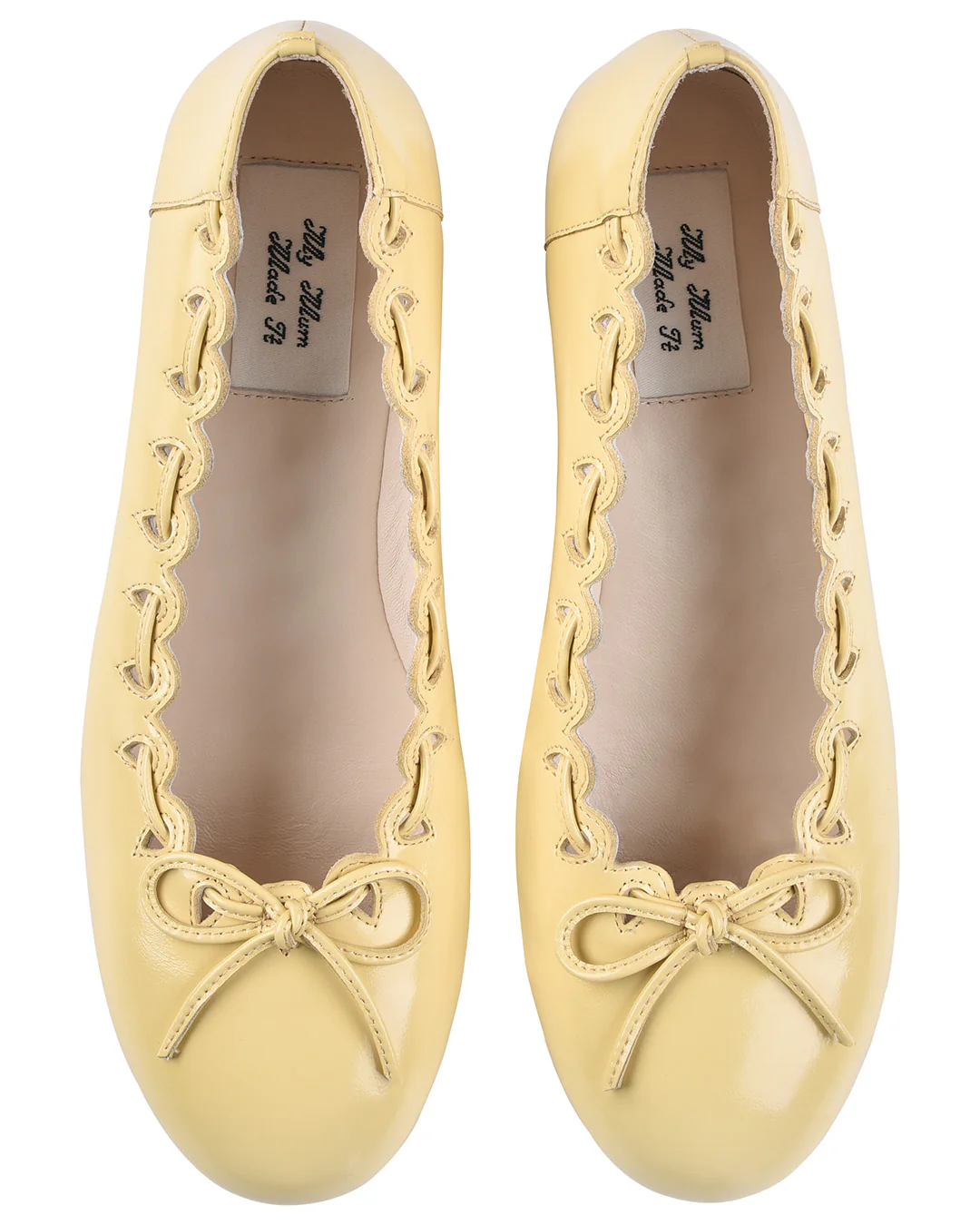 Ribbon Stitch Ballet Pumps - Daffodil - Image 8