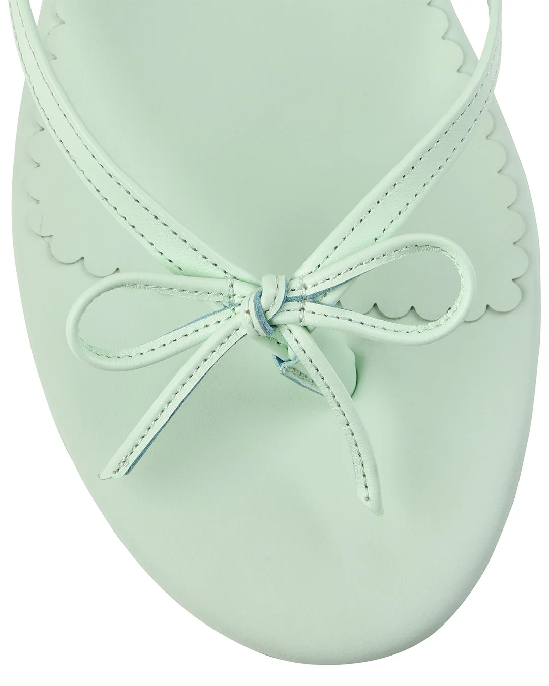 Ribbon Stitch Flip Flops - Mint - Image 9