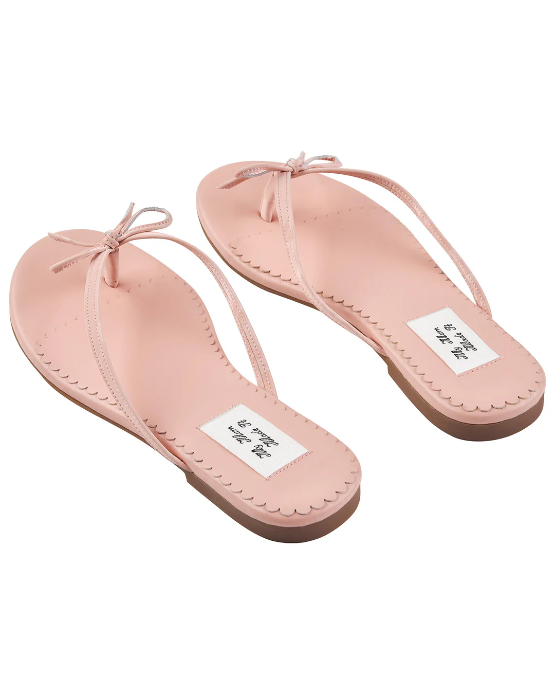 Ribbon Stitch Flip Flops - Rose Veil - Image 10