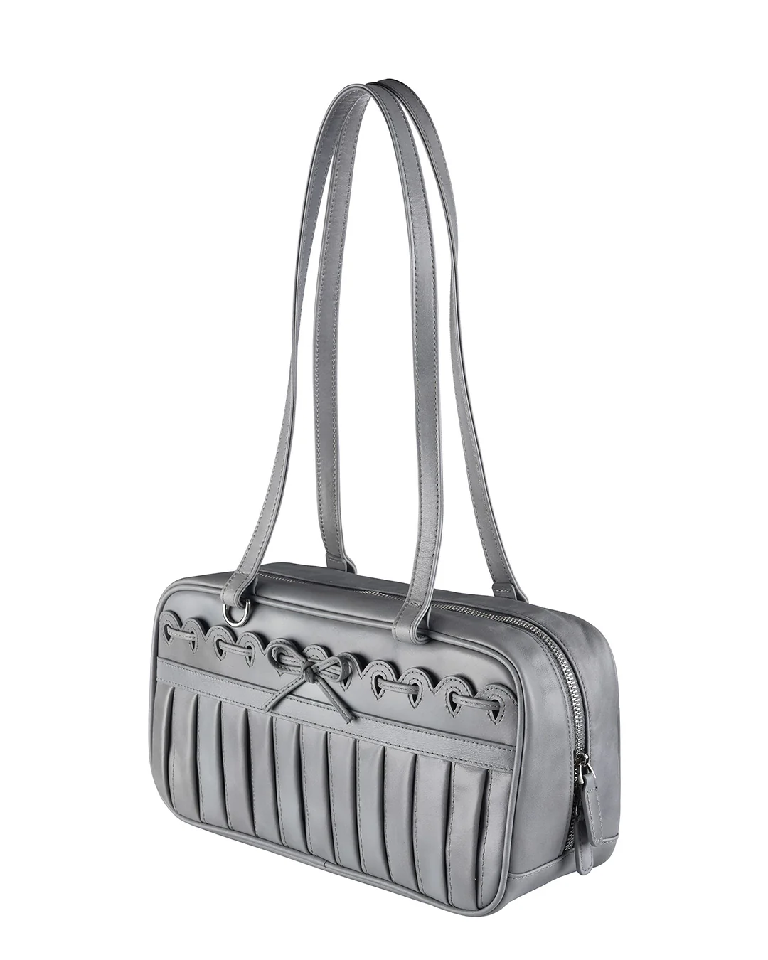 Ribbon Stitch Shoulder Bag - Wisteria - Image 7