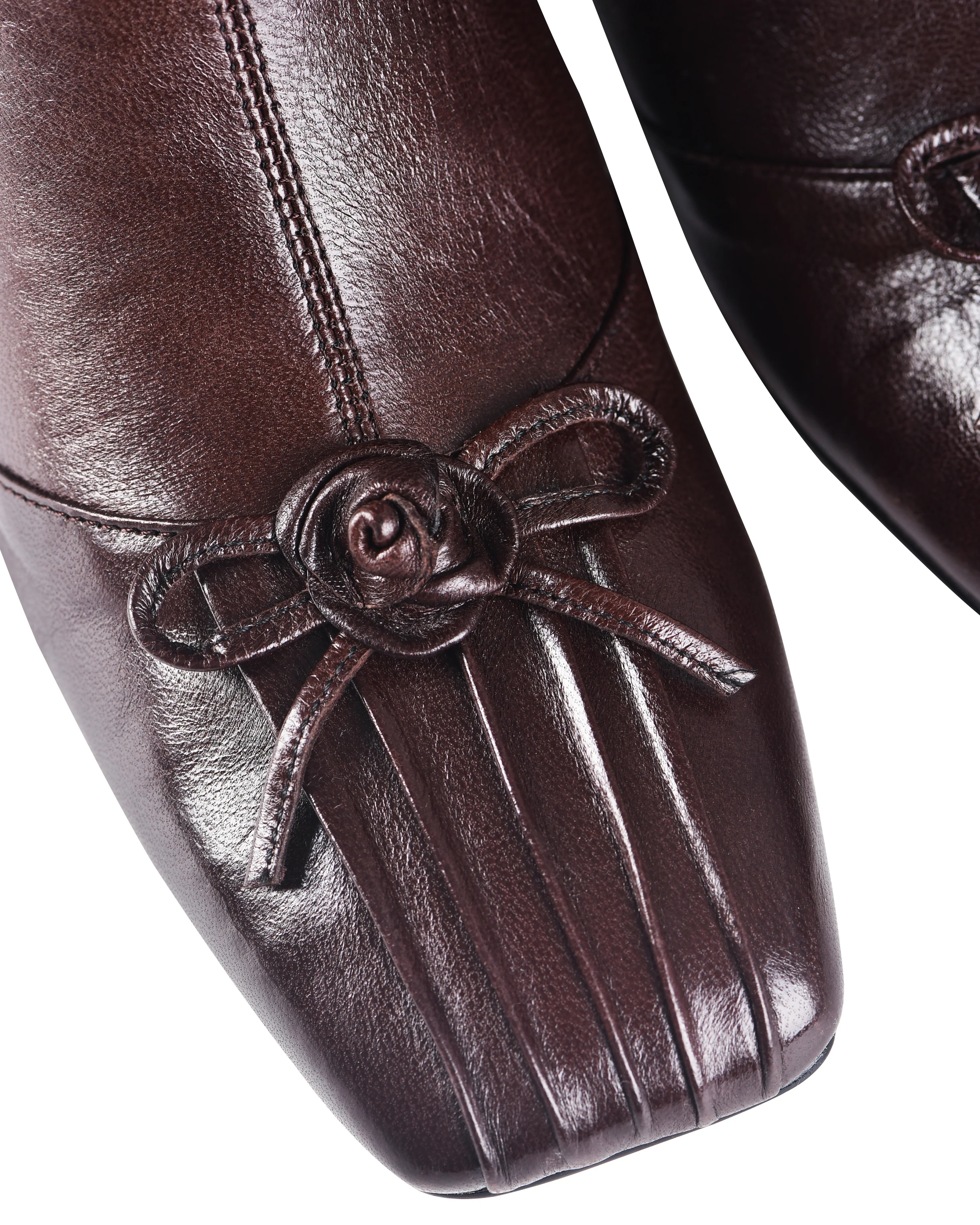 Rosette Pocket Boots - Saddle - Image 13