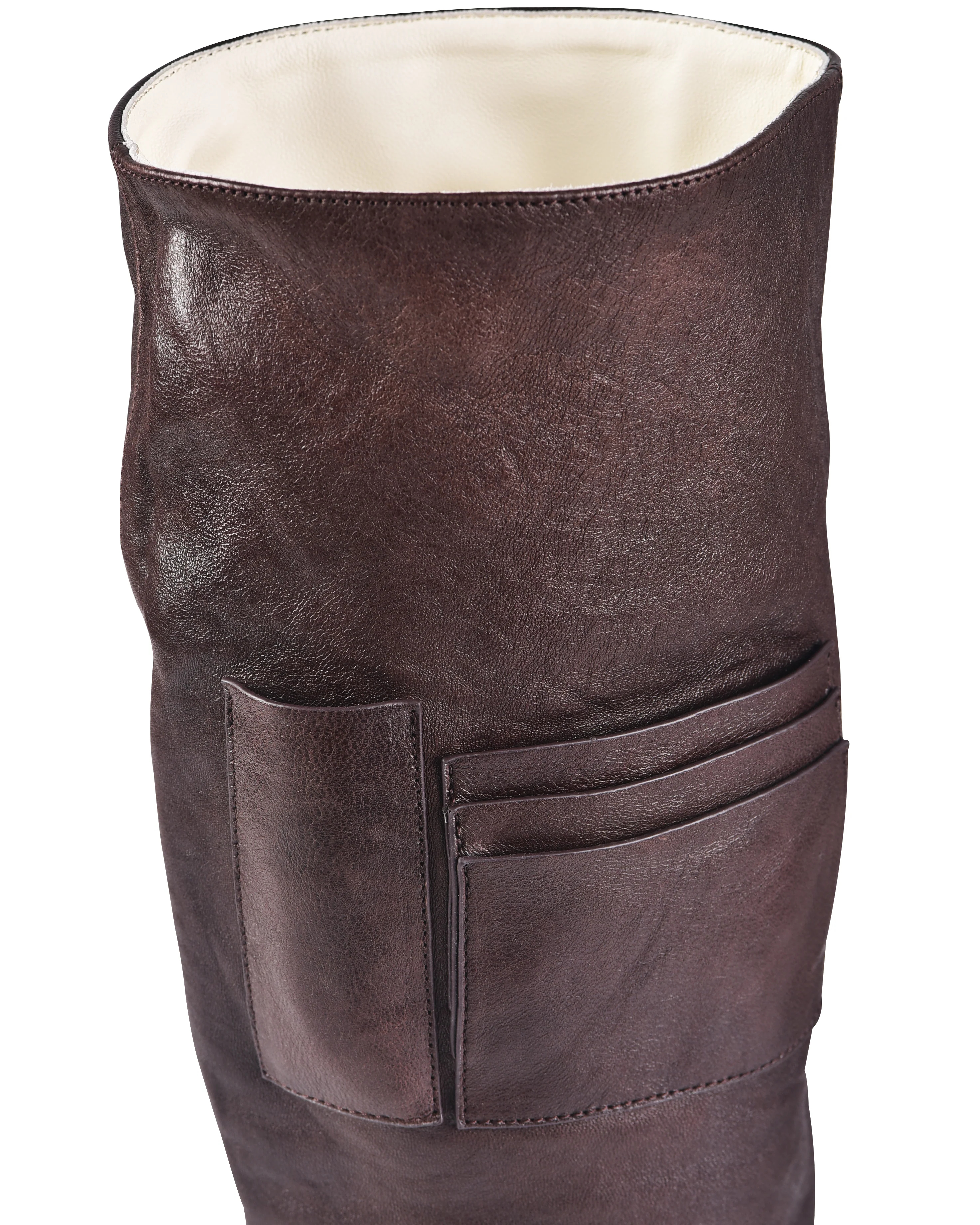 Rosette Pocket Boots - Saddle - Image 3