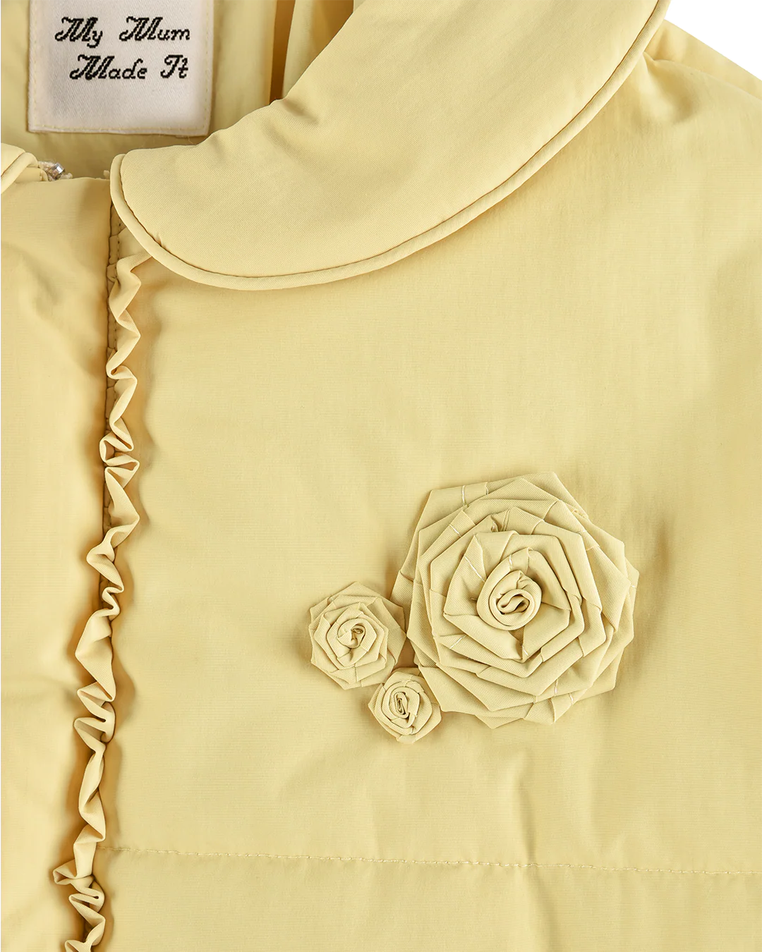 Rosette Puffer Jacket - Butternut - Image 6
