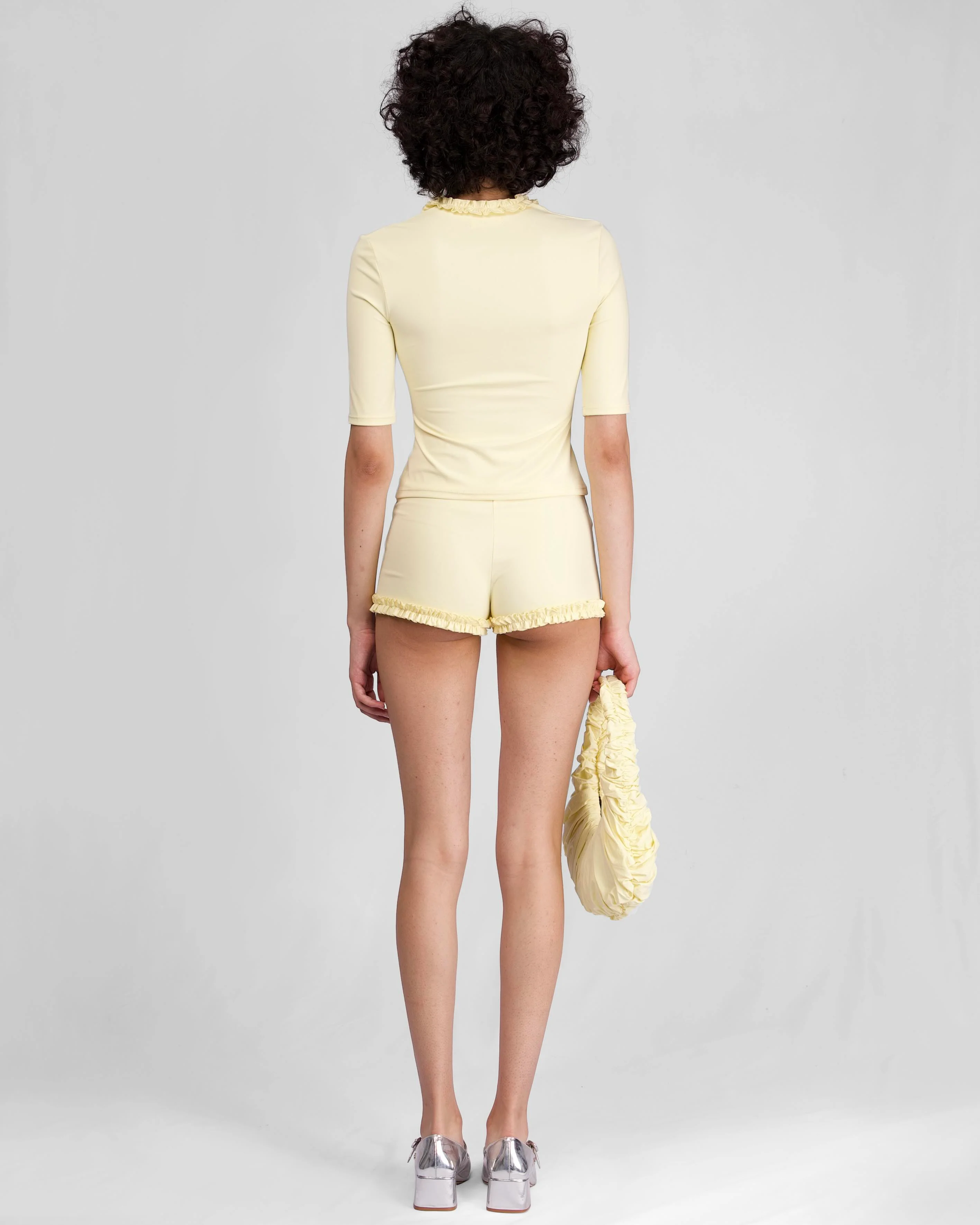 Ruffle Beach Shorts - Citrine - Image 5