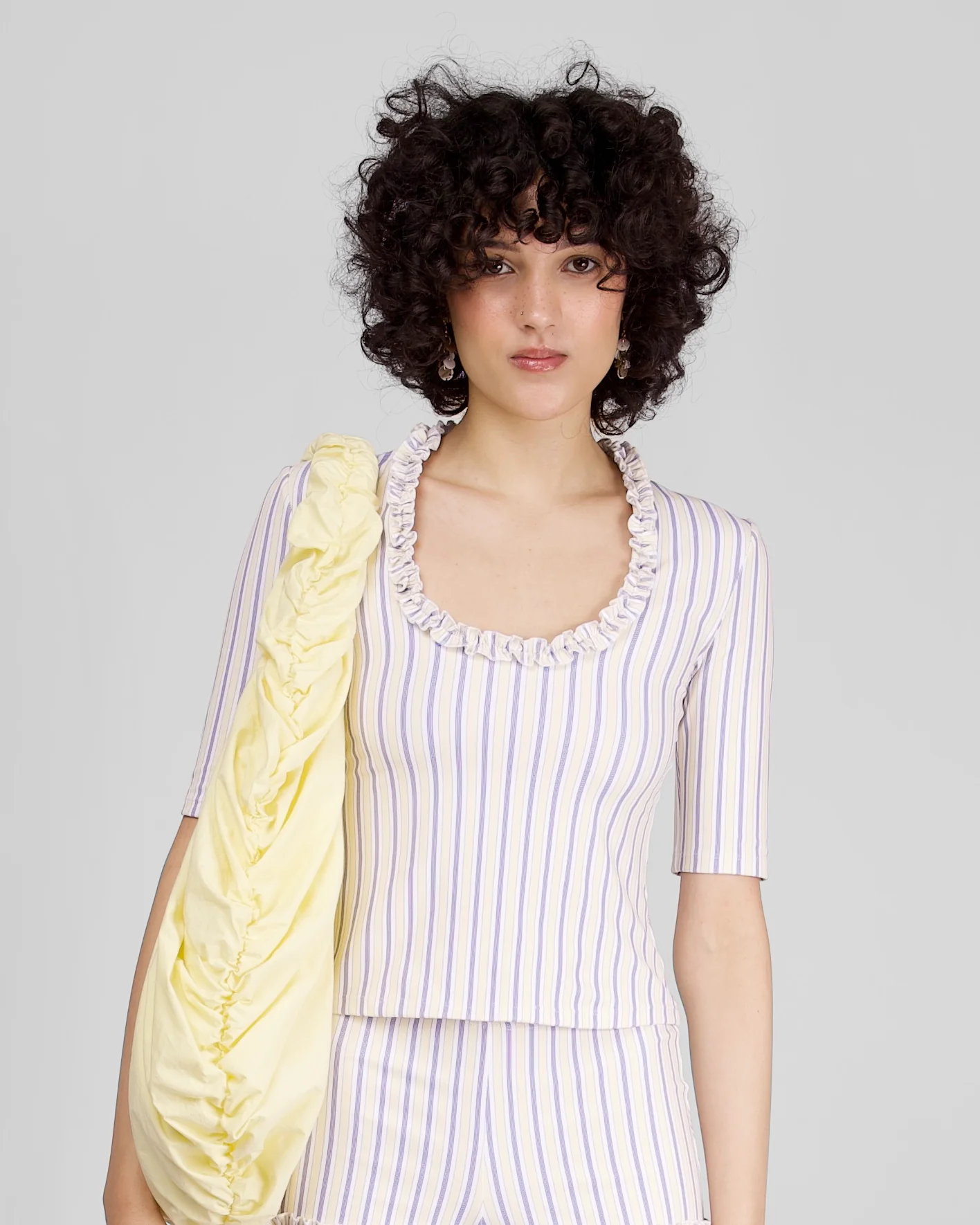 Ruffle Beach Top - Pacific Stripe - Image 4