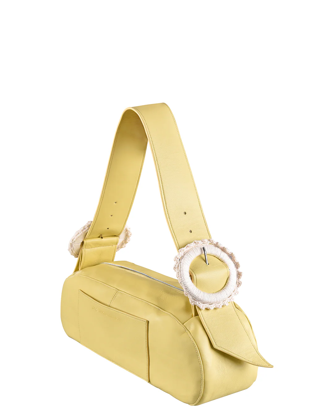 Leather Crochet Buckle Bag - Marigold - Image 3