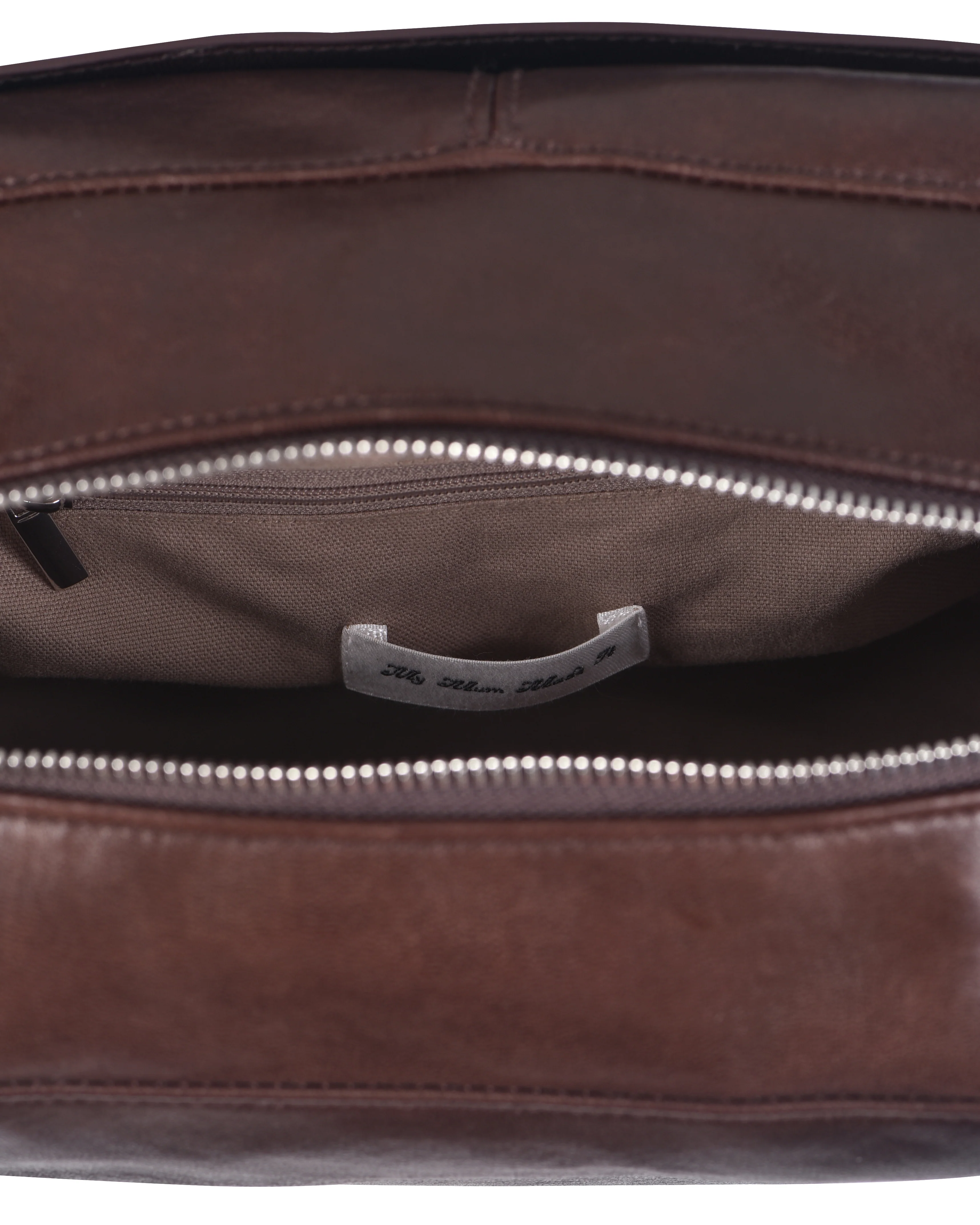 Leather Crochet Buckle Bag - Saddle - Image 10