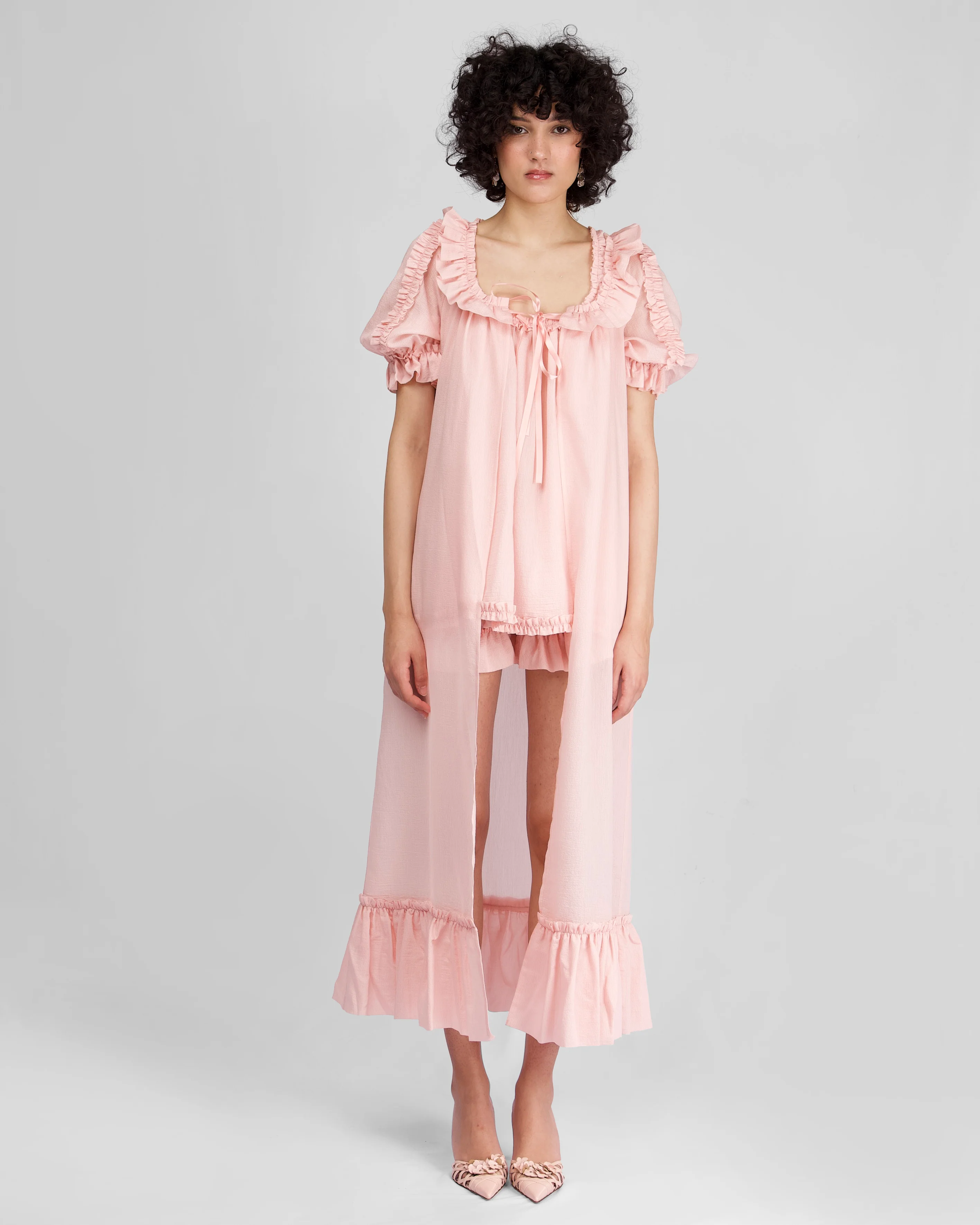Sheer Bloomer Shorts - Sorbet - Image 5