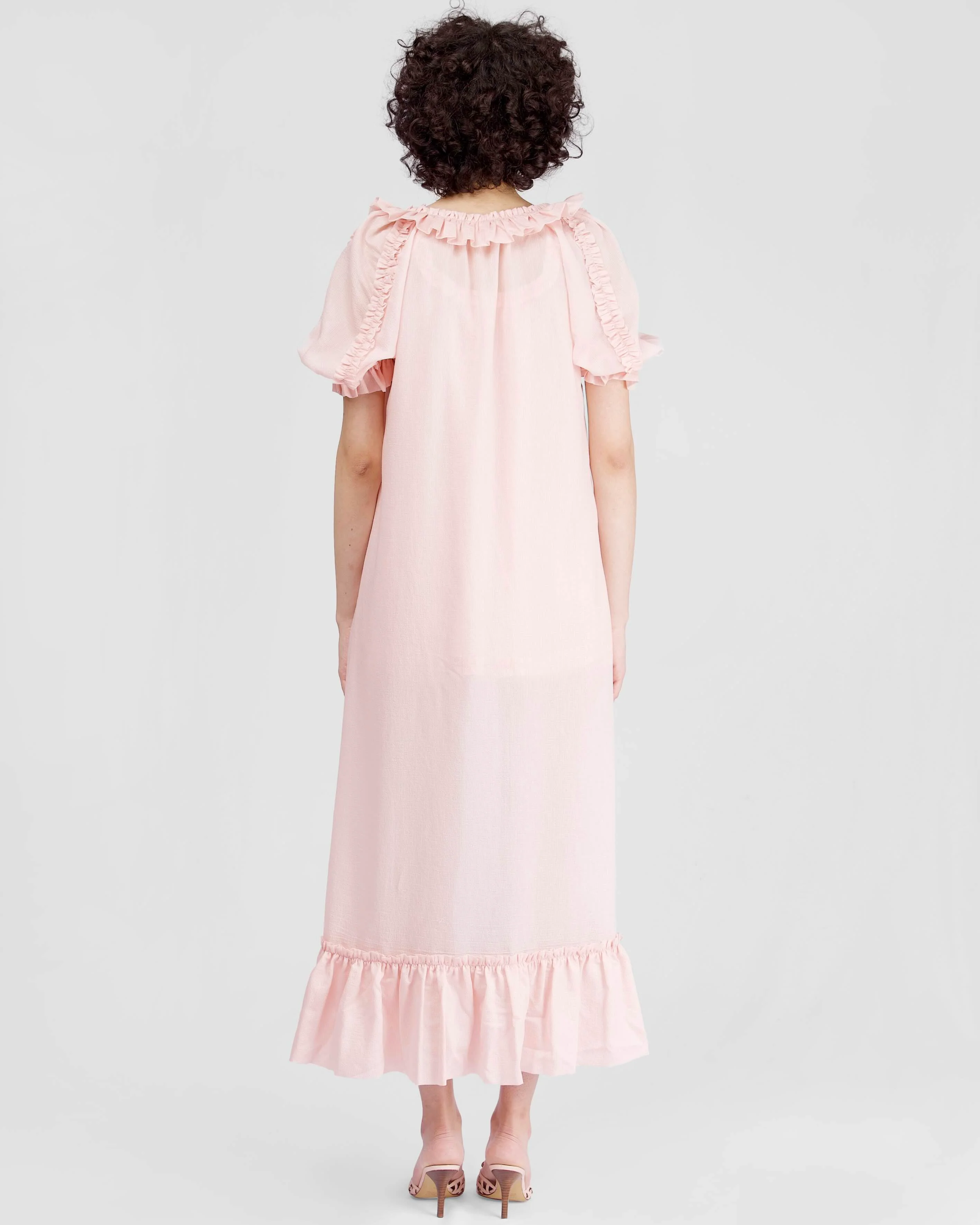 Sheer Frill Cover-up - Sorbet - Image 6