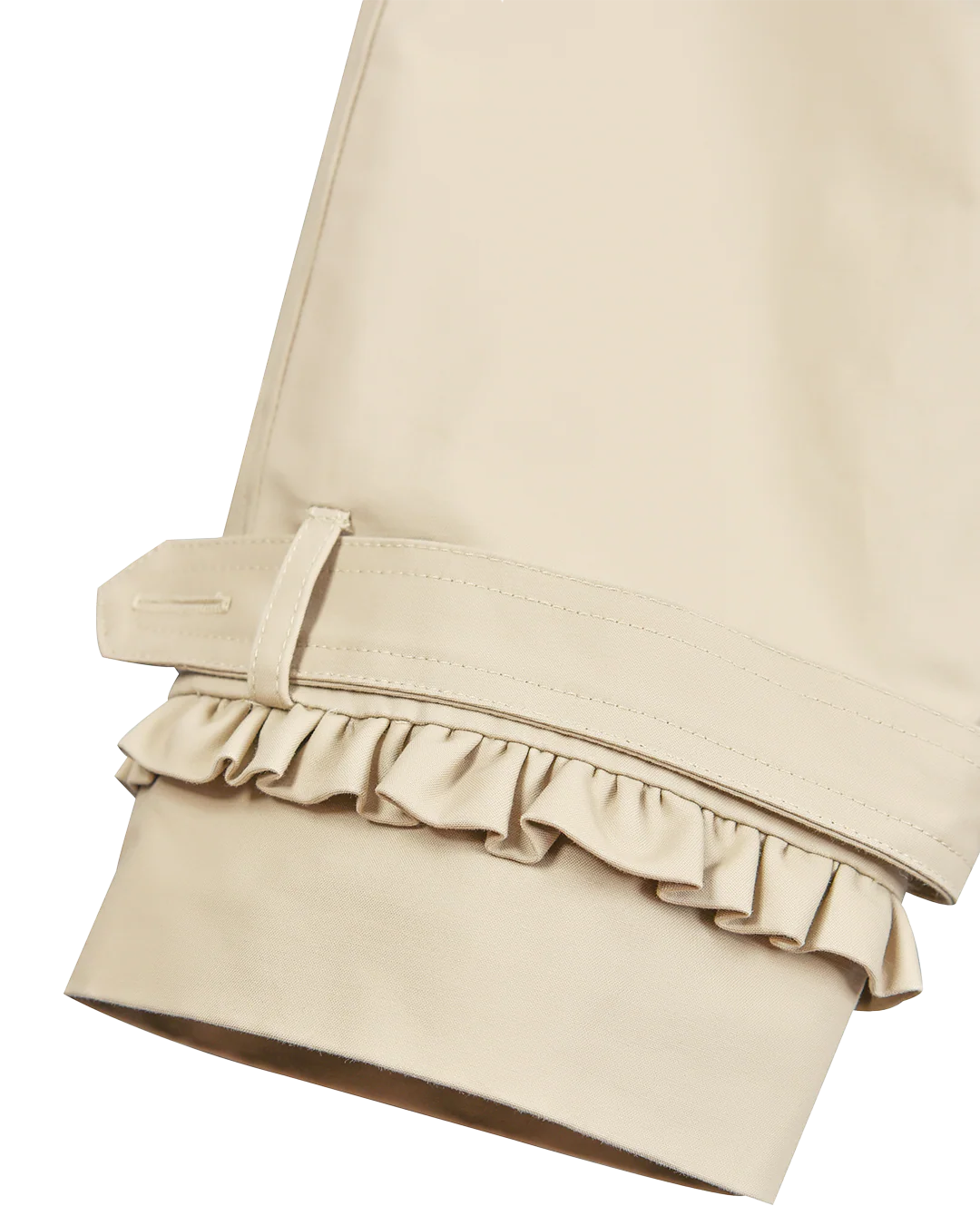 Tailored Gather Trench Coat - Fawn - Image 7